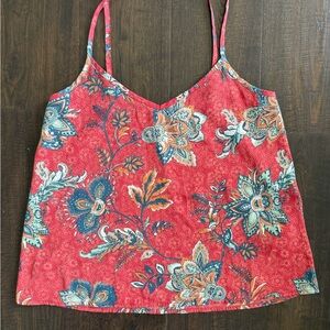 Hollister Red Floral Camisole